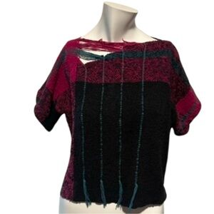 Vintage 1980s Distressed Knit Top